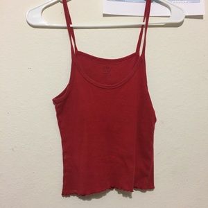 Brandy Melville John Galt Red Tank Top